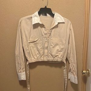 Sans Souci | button down crop top